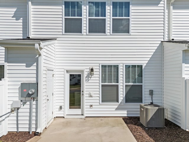 421 Hazelcote, Greenville, SC 29617 - rear view of property with central air condition unit and a patio