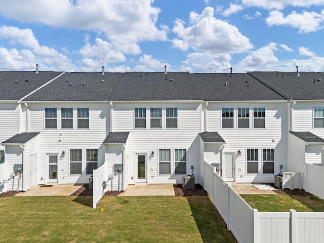 421 Hazelcote, Greenville, SC 29617 - rear view of house with a patio area and central AC