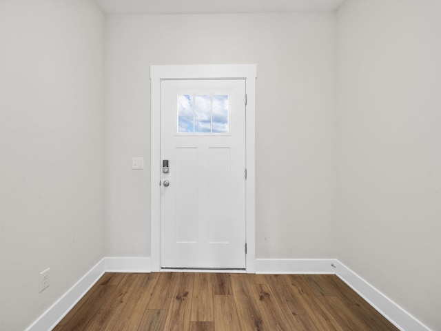421 Hazelcote, Greenville, SC 29617 - foyer entrance with baseboards and wood finished floors