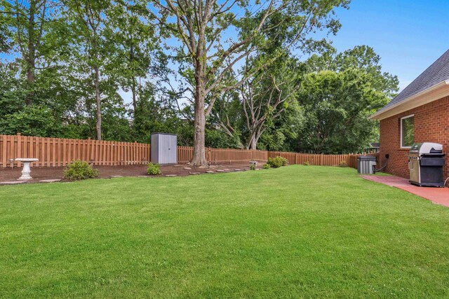 413 Rambling Rose, Moore, SC 29369 - view of yard featuring a storage unit and an outdoor structure