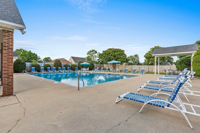 413 Rambling Rose, Moore, SC 29369 - community pool featuring a patio area and fence