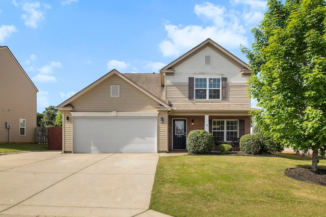 325 Victory, Moore, SC 29369 - traditional-style house with driveway, a garage, brick siding, and roof with shingles