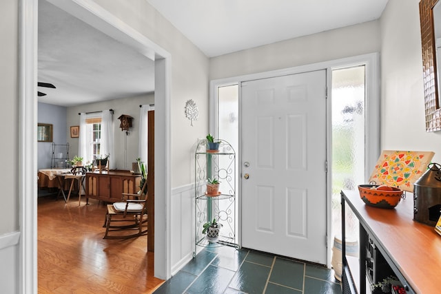 302 Peach Vly, Spartanburg, SC 29303 - entrance foyer with dark wood-style flooring