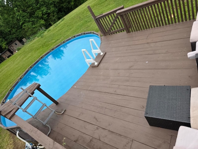 473 Meadow Rd, Inman, SC 29349 - view of pool featuring a yard and a deck