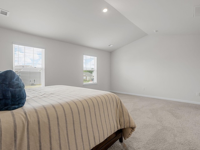 7007 Manse, Boiling Springs, SC 29316 - bedroom with vaulted ceiling, carpet floors, baseboards, and recessed lighting