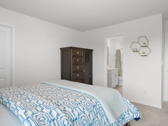 7007 Manse, Boiling Springs, SC 29316 - bedroom featuring light carpet, baseboards, and ensuite bathroom