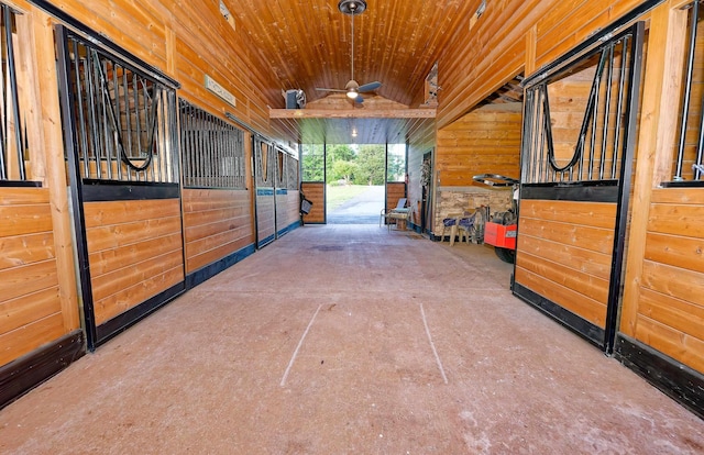 view of horse barn