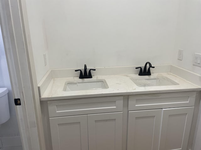 4018 Chesnee Hwy, Chesnee, SC 29323 - bathroom featuring double vanity and toilet