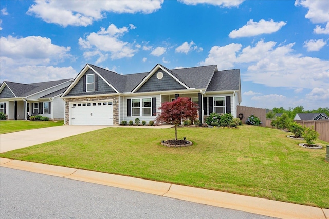 1101 Rosabella, Greer, SC 29651 - craftsman-style home with driveway and stone siding
