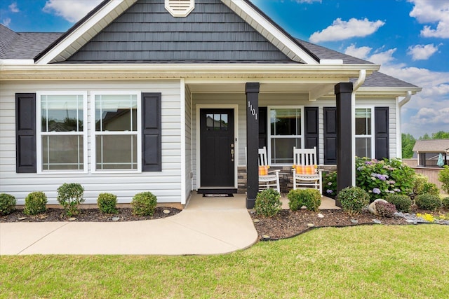 1101 Rosabella, Greer, SC 29651 - view of front facade with a porch and a front yard