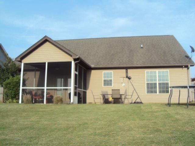 108 Dewfield, Boiling Springs, SC 29316 - rear view of property featuring a sunroom and a yard