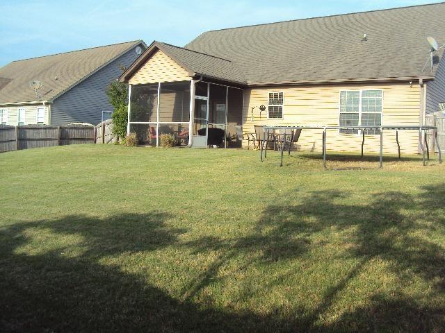 108 Dewfield, Boiling Springs, SC 29316 - back of property with a sunroom
