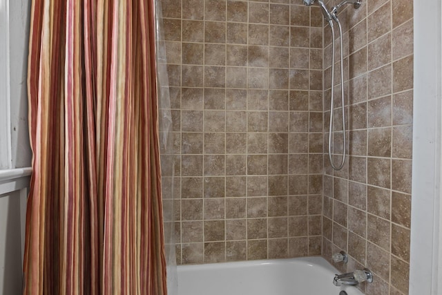 800 Woodlawn, Belmont, NC 28012 - bathroom featuring shower / bath combo with shower curtain