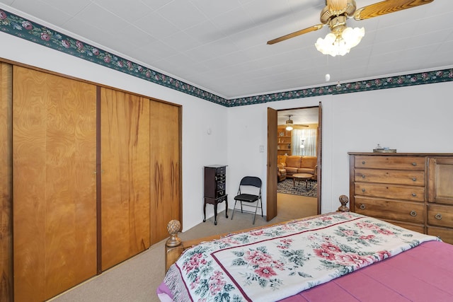 1 Robinsview, Spartanburg, SC 29301 - carpeted bedroom featuring a closet and a ceiling fan