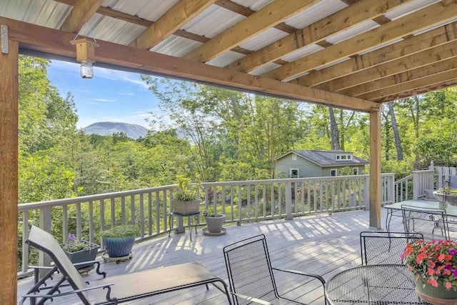 7 Hearthstone, Landrum, SC 29356 - view of wooden deck