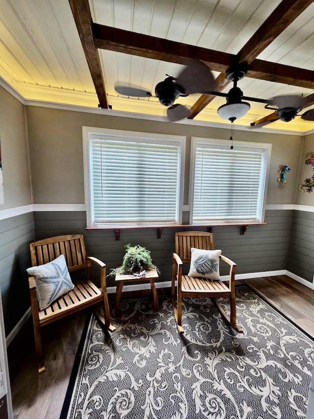 719 Magness Dr, Spartanburg, SC 29303 - sunroom / solarium with beamed ceiling