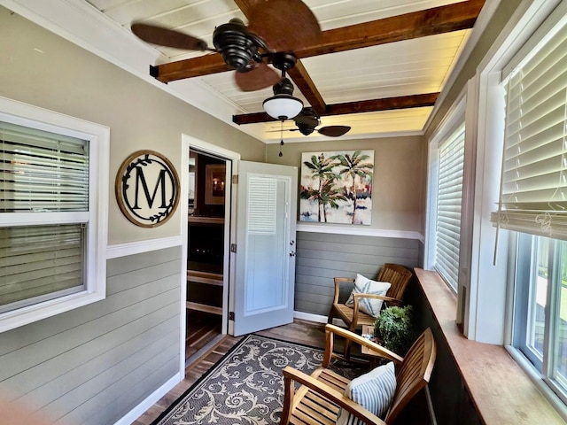 719 Magness Dr, Spartanburg, SC 29303 - sunroom / solarium with beam ceiling