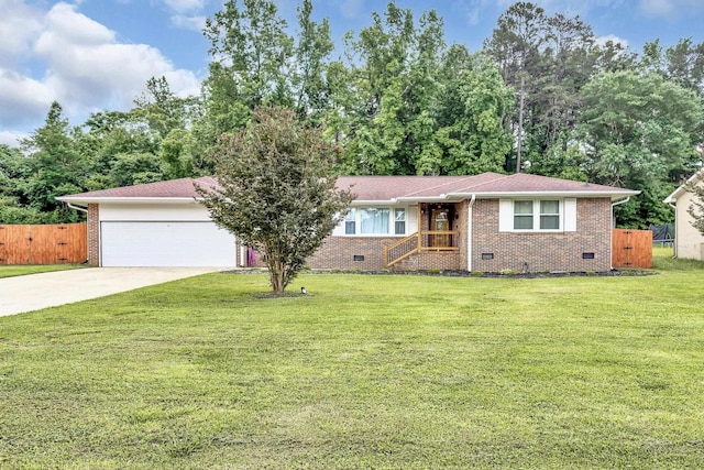 469 Royal Oak, Spartanburg, SC 29302 - view of front facade with crawl space, concrete driveway, an attached garage, and brick siding
