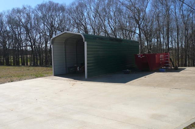 415 Abernathy, Inman, SC 29349 - view of outdoor structure featuring concrete driveway and a detached carport