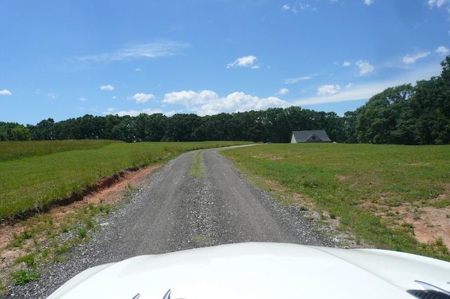 415 Abernathy, Inman, SC 29349 - view of dirt / gravel road with a forest view and a rural view