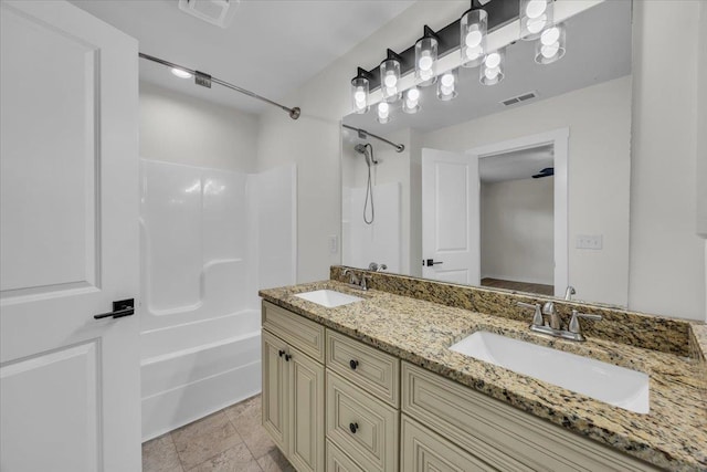 624 Renita, Boiling Springs, SC 29316 - full bath featuring double vanity and washtub / shower combination
