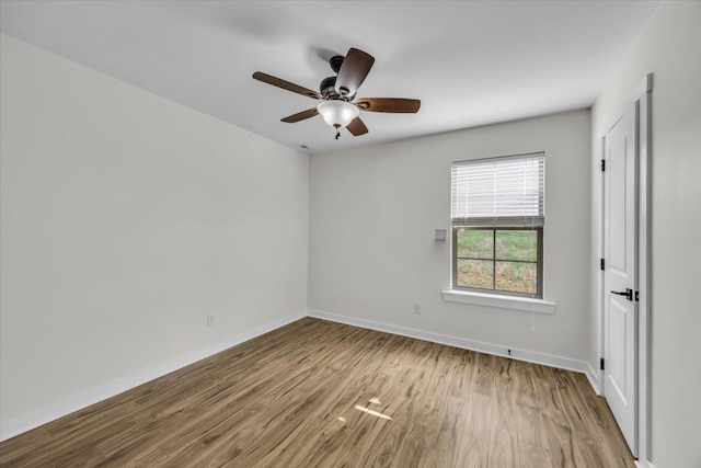 624 Renita, Boiling Springs, SC 29316 - empty room featuring wood finished floors, baseboards, and ceiling fan