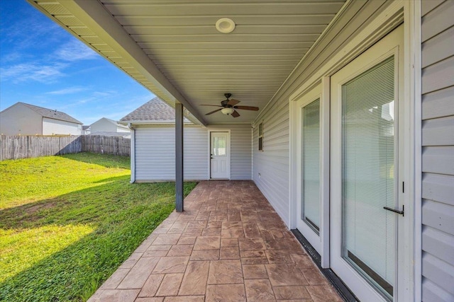 624 Renita, Boiling Springs, SC 29316 - view of patio / terrace featuring a ceiling fan