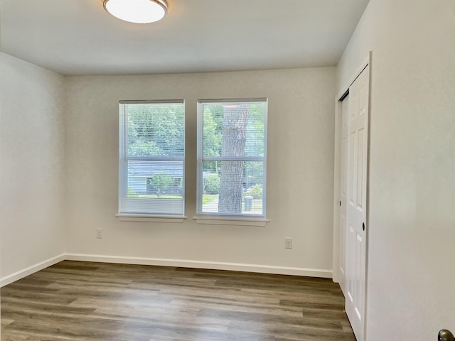 113 Maxine, Spartanburg, SC 29302 - unfurnished bedroom with multiple windows, wood finished floors, and a closet