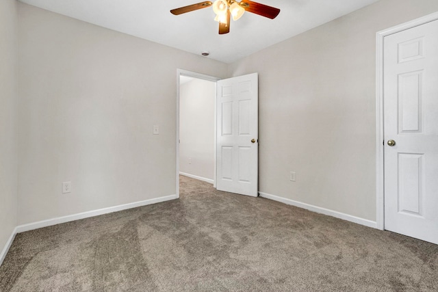 905 Morning Mist, Simpsonville, SC 29680 - unfurnished bedroom featuring carpet floors, baseboards, and ceiling fan