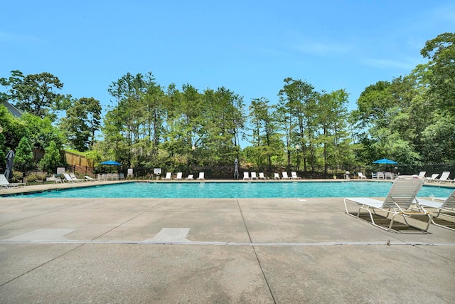 905 Morning Mist, Simpsonville, SC 29680 - community pool featuring a patio area and view of scattered trees