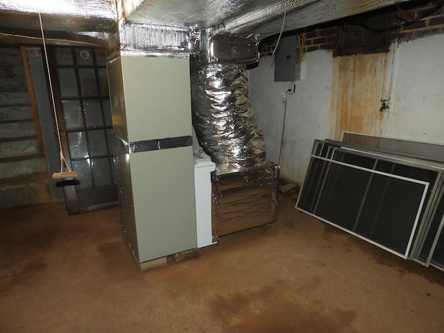 823 W Smith St, Gaffney, SC 29341 - unfinished basement with electric panel