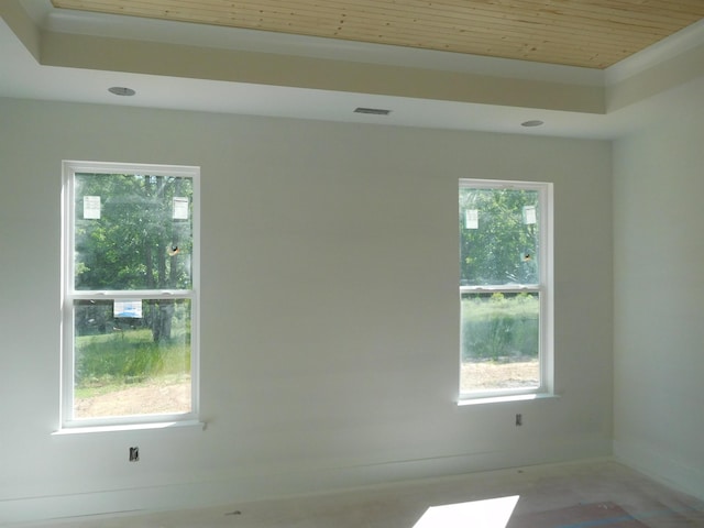 258 Candlewood Ln, Gaffney, SC 29341 - unfurnished room featuring healthy amount of natural light, wood ceiling, and baseboards