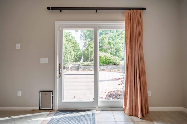 236 S Park, Spartanburg, SC 29302 - doorway to outside with baseboards