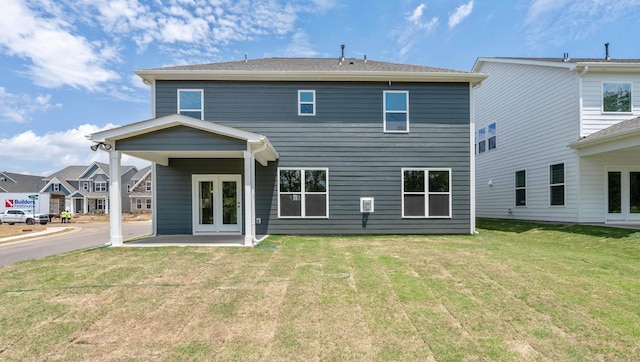 315 Fiery, Mauldin, SC 29607 - rear view of property featuring a lawn, french doors, and a patio area