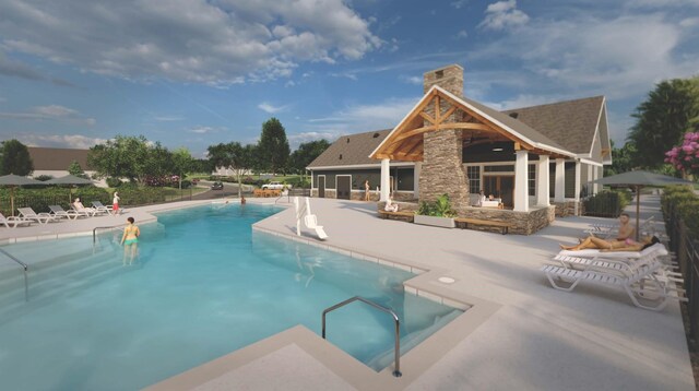 315 Fiery, Mauldin, SC 29607 - community pool featuring a patio