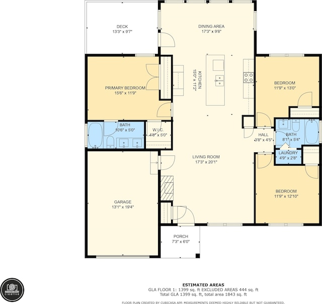 1328 Shoresbrook, Spartanburg, SC 29301 - floor plan / room layout