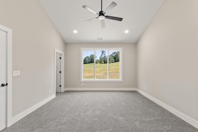 3135 E Croft, Spartanburg, SC 29302 - unfurnished room with ceiling fan, carpet floors, baseboards, and recessed lighting
