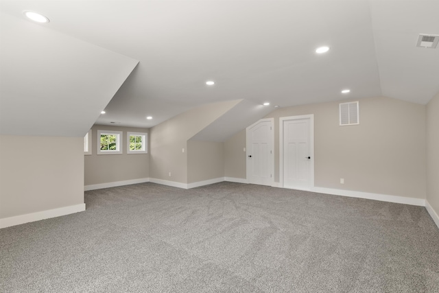 3135 E Croft, Spartanburg, SC 29302 - additional living space featuring lofted ceiling, baseboards, carpet flooring, and recessed lighting