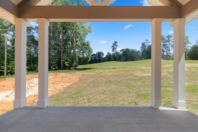 3135 E Croft, Spartanburg, SC 29302 - view of grassy yard with a patio area and view of scattered trees