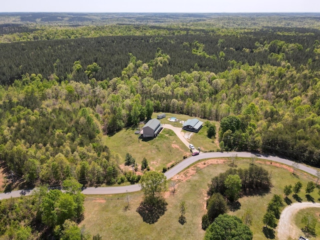 955 Baggett Rd, Enoree, SC 29335 - bird's eye view of a heavily wooded area