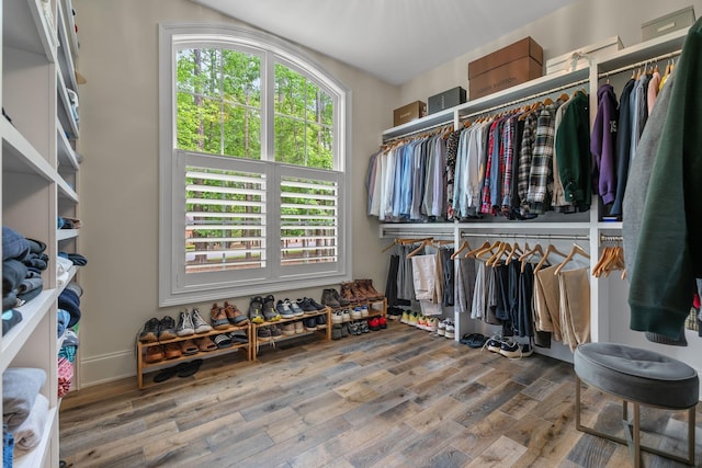 127 Turnberry, Spartanburg, SC 29306 - walk in closet featuring wood finished floors