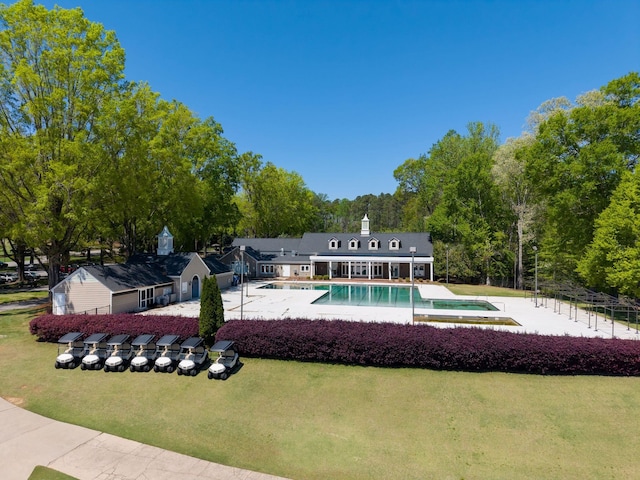 127 Turnberry, Spartanburg, SC 29306 - swimming pool with a patio and a yard