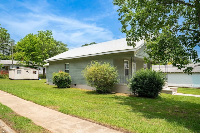 401 Elm, Gaffney, SC 29340 - view of home's exterior featuring crawl space and a yard