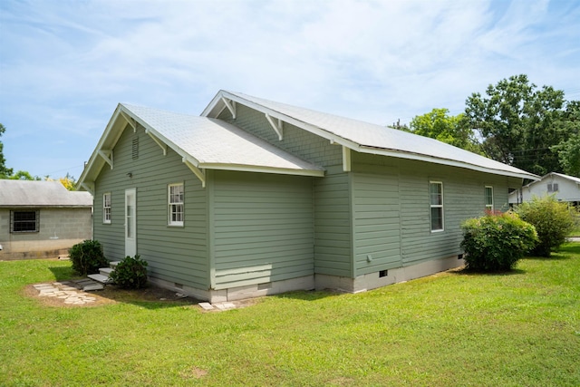 401 Elm, Gaffney, SC 29340 - view of side of home featuring crawl space and a yard