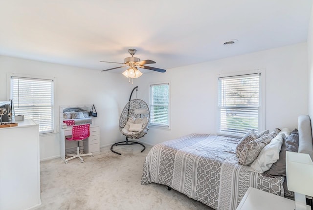 204 Thornhill, Spartanburg, SC 29301 - carpeted bedroom with a ceiling fan and baseboards