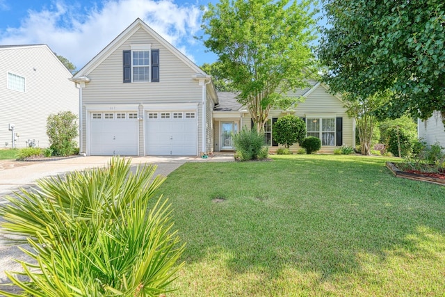 307 Valhalla, Simpsonville, SC 29681 - traditional-style home with driveway, a front yard, and a garage