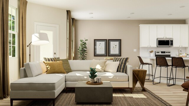 1612 Wren Crk, Boiling Springs, SC 29316 - living area featuring light wood-type flooring