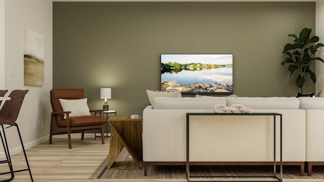 1612 Wren Crk, Boiling Springs, SC 29316 - living room with wood finished floors, baseboards, and a water view