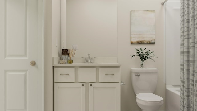 1612 Wren Crk, Boiling Springs, SC 29316 - full bath featuring toilet, shower / bath combination with curtain, and vanity