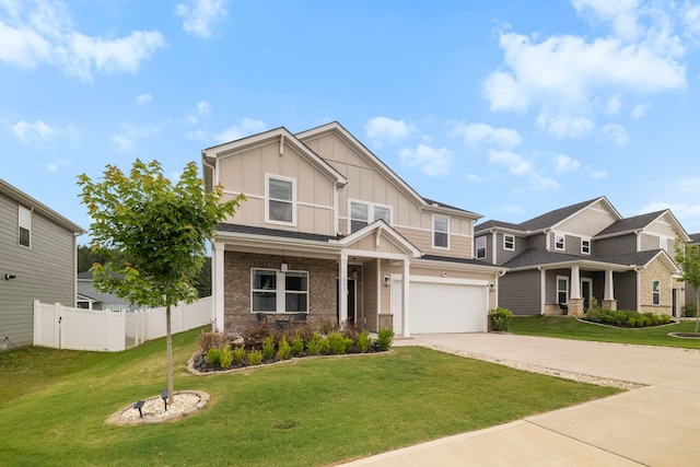 813 Elgon Walk, Fountain Inn, SC 29644 - craftsman-style house featuring board and batten siding, driveway, a garage, and a porch